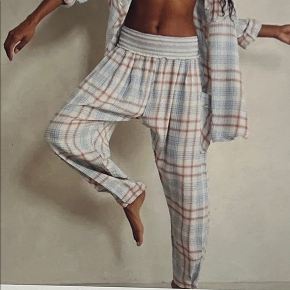 Free People Plaid About You Pajama Pant